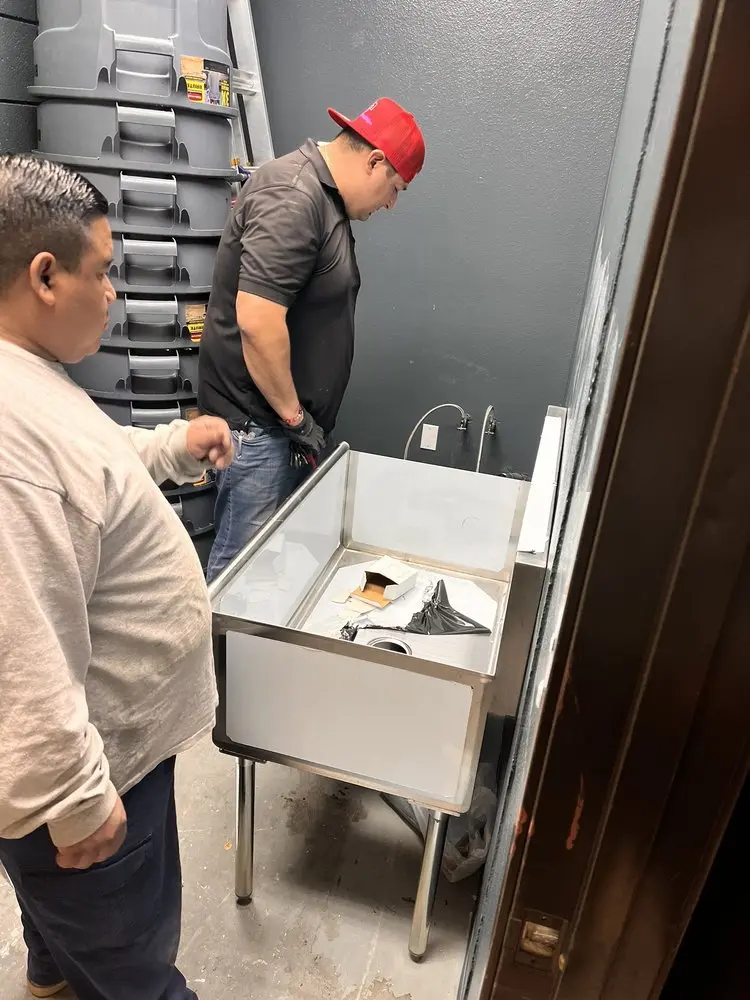 Commercial plumbing and sink installation in Downtown Randolph